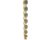 36" - Pre-Owned - 9ct - Coffee Bean Stone Set Chain ( 57.91g )